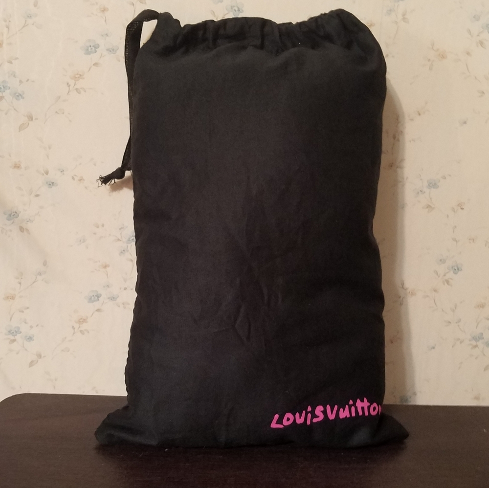 Louis Vuitton dust bag made into pillow